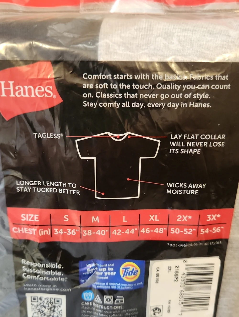 2 Pack Crew Neck Tee Shirts